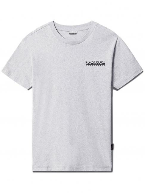 NAPAPIJRI S-LATEMAR T-shirt in cotone light grey melange - T-shirt Uomo