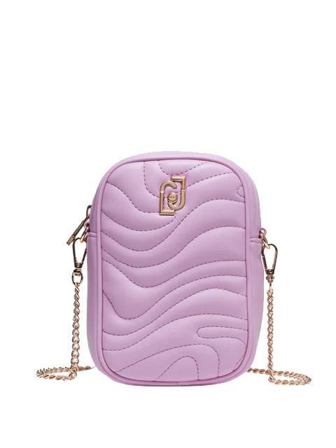 LIUJO QUILTED Pochette porta iPhone con tracolla pastel lavender - Borse Donna
