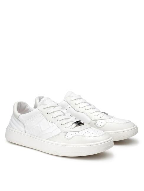 CULT IRON 3992 Sneakers in pelle logo rilievo white - Scarpe Uomo