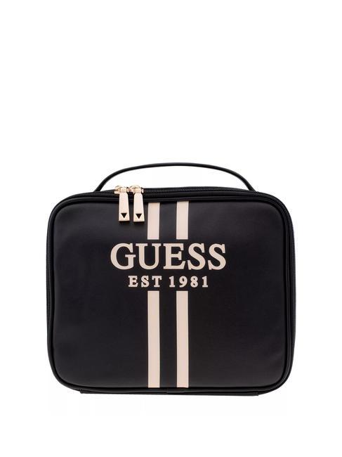 GUESS MILRED Beauty case stampa logo NERO - Beauty Case