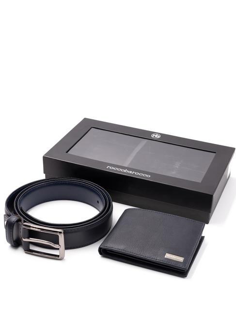 ROCCOBAROCCO GIFT BOX Cintura + Portafoglio in Pelle nero - Cinture