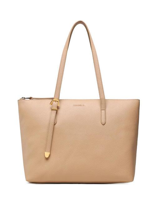 COCCINELLE GLEEN Shopping Bag in pelle toasted - Borse Donna