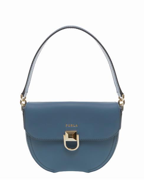 FURLA CIRCE  Mini bag a spalla, con tracolla BLU DENIM - Borse Donna