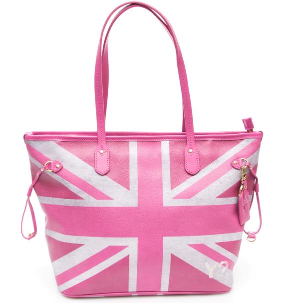 YNOT Flag Color UK Shopping bag, a spalla FUXIA - Borse Donna