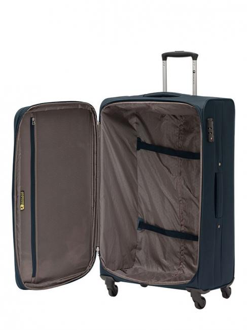 ONE WAY Trolley grande espandibile blu navy - Trolley Semirigidi