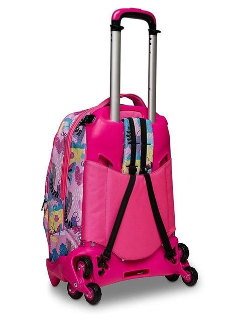 CLACK IT GIRL JACK Zaino Trolley con carrello sganciabile, 3 ruote sea water - Zaini con carrello