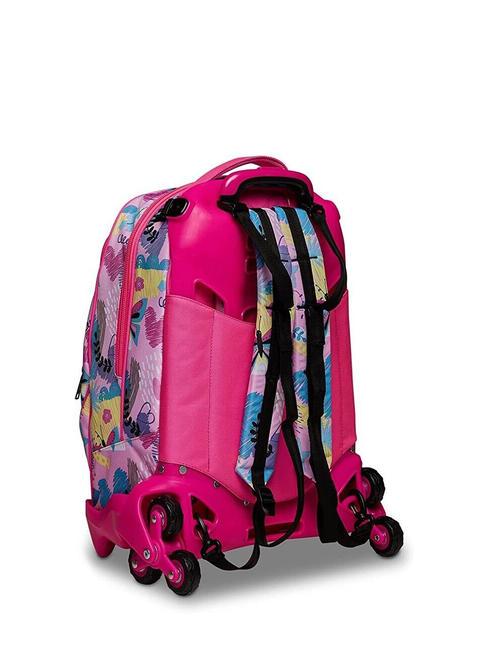 CLACK IT GIRL JACK Zaino Trolley con carrello sganciabile, 3 ruote sea water - Zaini con carrello