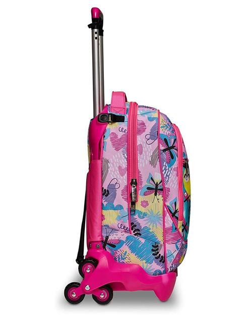 CLACK IT GIRL JACK Zaino Trolley con carrello sganciabile, 3 ruote sea water - Zaini con carrello