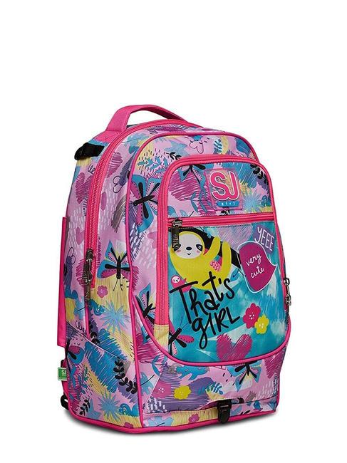 CLACK IT GIRL JACK Zaino Trolley con carrello sganciabile, 3 ruote sea water - Zaini con carrello