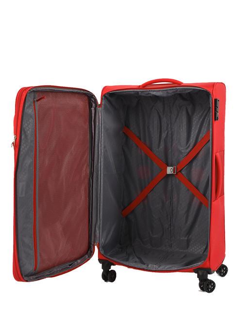 DEEP DIVE Trolley grande espandibile red/grey - Trolley Semirigidi