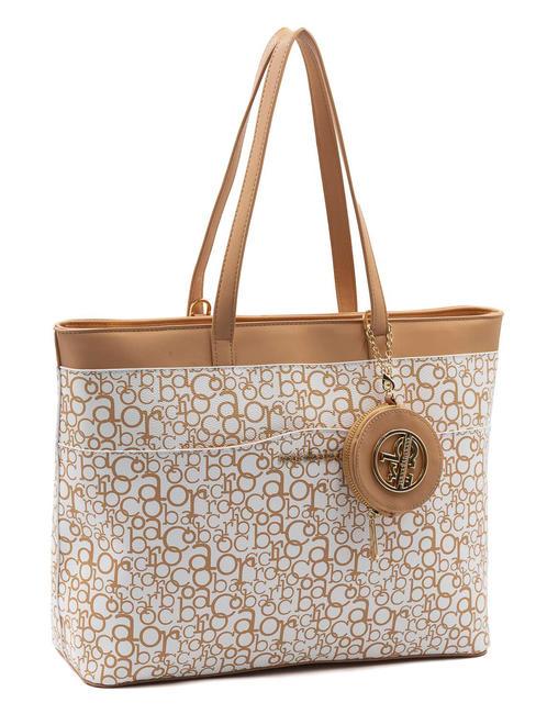 GIADA Borsa shopping con tracolla bianco/vacchetta - Borse Donna