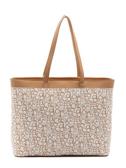 GIADA Borsa shopping con tracolla bianco/vacchetta - Borse Donna