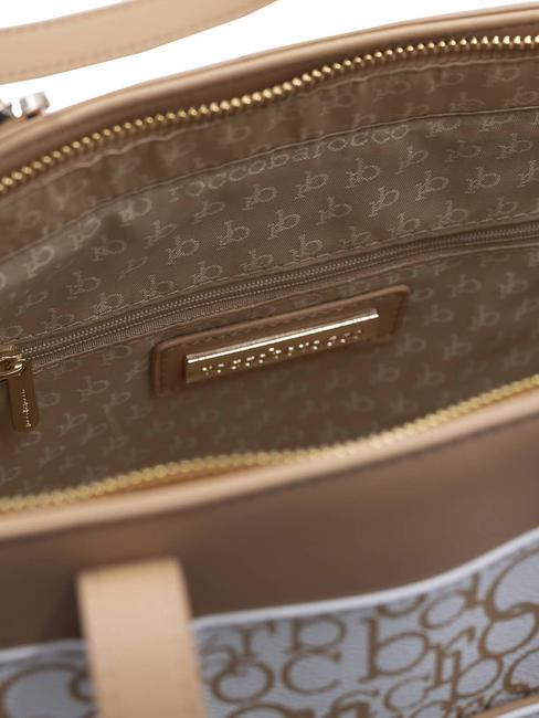 GIADA Borsa shopping con tracolla bianco/vacchetta - Borse Donna