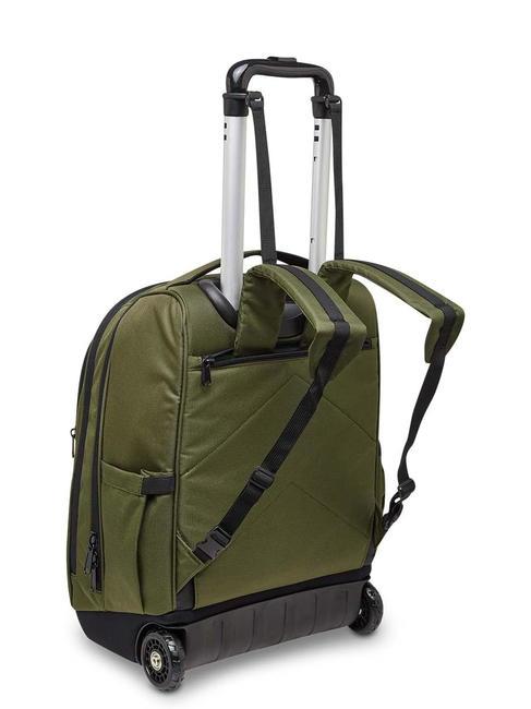 ACTIVE NEW BUMP Zaino trolley 2 ruote green military - Zaini con carrello