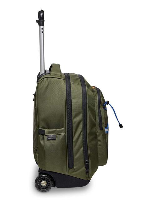 ACTIVE NEW BUMP Zaino trolley 2 ruote green military - Zaini con carrello