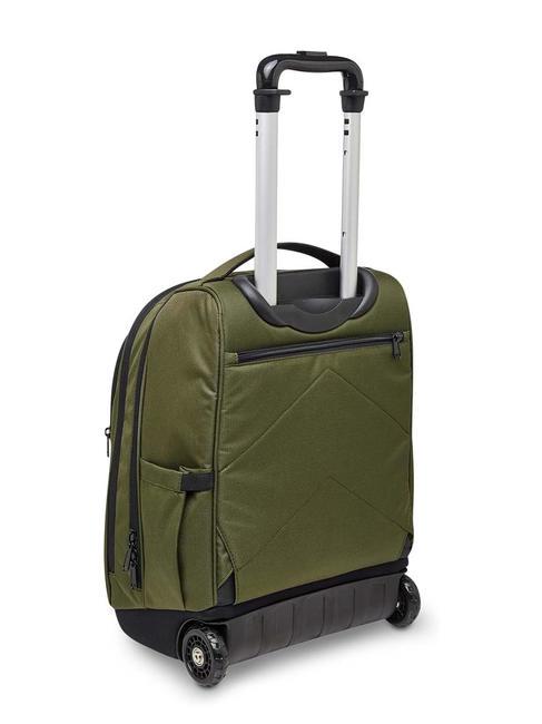 ACTIVE NEW BUMP Zaino trolley 2 ruote green military - Zaini con carrello