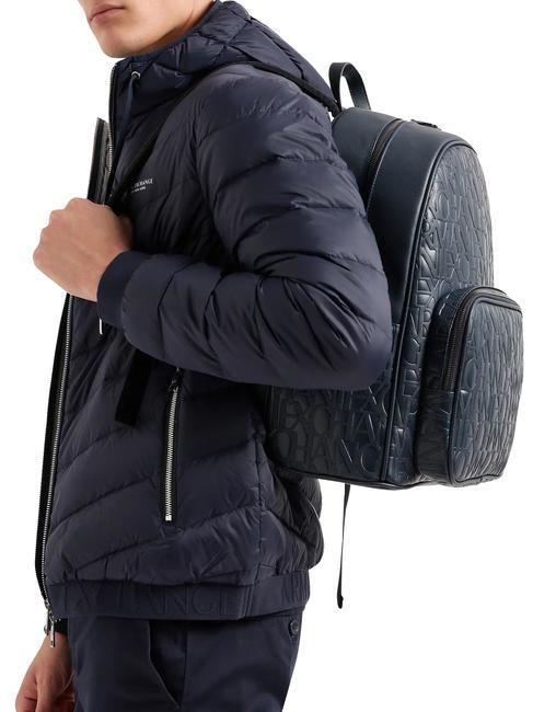 LOGO ALL OVER Zaino porta pc 15.6" blu navy - Zaini da lavoro porta PC