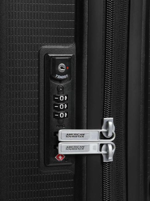 AEROSTEP Trolley misura media espandibile NERO - Trolley Rigidi