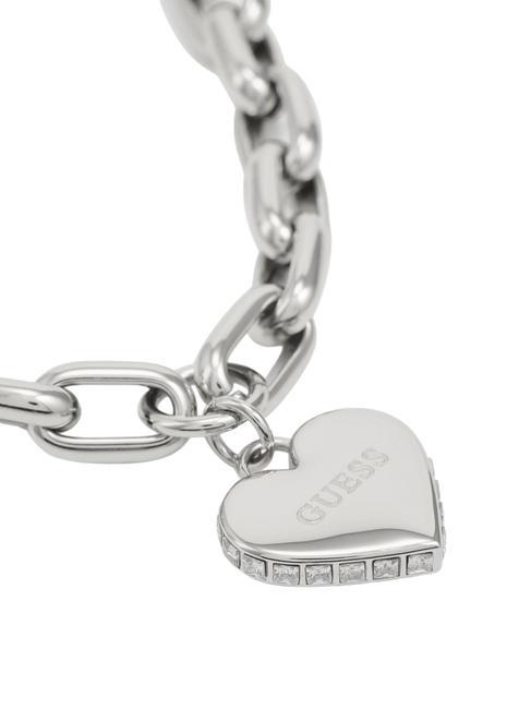 FALLING IN LOVE Bracciale con cuore e catena SILVER - Bracciali Donna