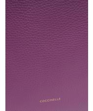 COCCINELLE CHERRY Borsa shopping in pelle martellata dahlia - Borse Donna - 3