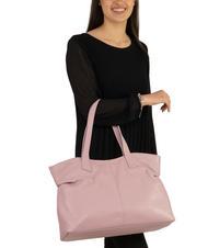 LESAC MARTINA Borsa shopper morbida in pelle dollaro millenial pink - Borse Donna - 4
