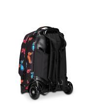 INVICTA NEW WAY NEW PLUG Fantasy Zaino Trolley con carrello sganciabile blurry butterfly - Zaini con carrello - 4