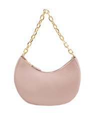 LESAC GIUDITTA Borsa hobo in pelle con manico catena millenial pink - Borse Donna - 3