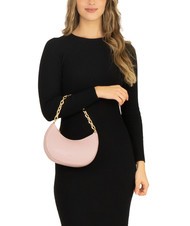 LESAC GIUDITTA Borsa hobo in pelle con manico catena millenial pink - Borse Donna - 4