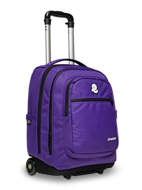 BUMP PLAIN Zaino trolley 2 ruote purple - Zaini con carrello