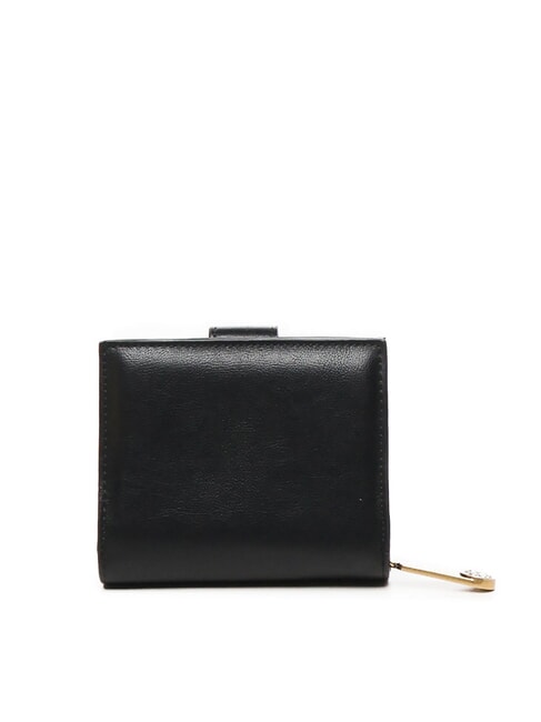 GRAZIA Portafoglio quadrato logo metallo nero - Portafogli Donna