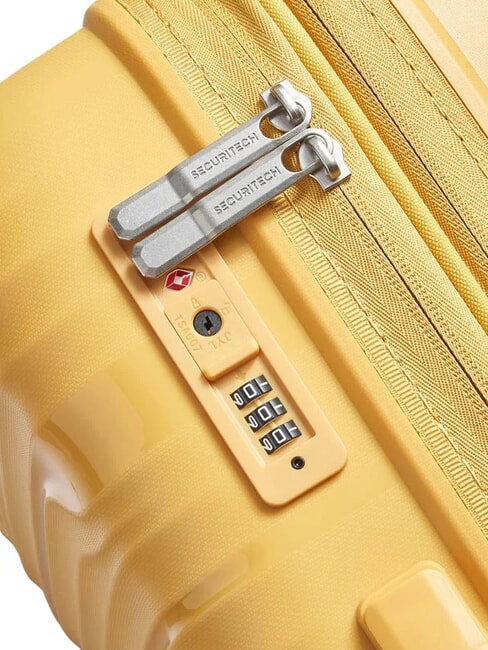 SECURITECH DUNE Set 3 trolley: cabin, medio, grande espandibili giallo - Set Trolley