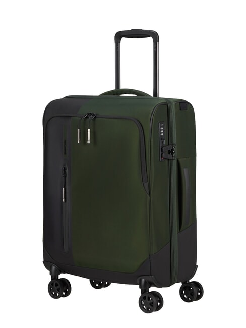 BIZ2GO TRVL Trolley cabin con tasca porta pc 15.6" earth green - Bagagli a mano