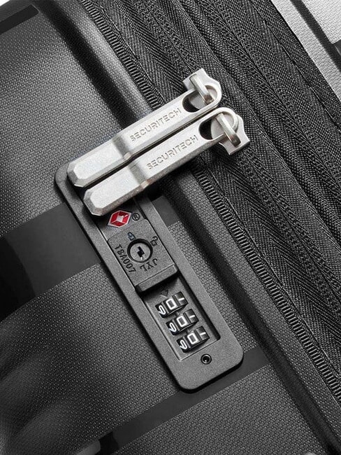 SECURITECH DUNE Set 3 trolley: cabin, medio, grande espandibili Nero - Set Trolley