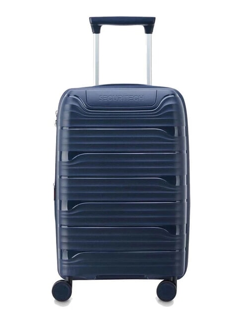 SECURITECH DUNE Set 3 trolley: cabin, medio, grande espandibili blu - Set Trolley