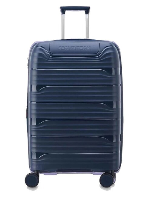 SECURITECH DUNE Set 3 trolley: cabin, medio, grande espandibili blu - Set Trolley