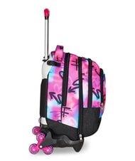 SEVEN PAINT GIRL JACK 3WD Trolley 2 Zaini sganciabili, 3 ruote RHODAMINE RED - Zaini con carrello - 4