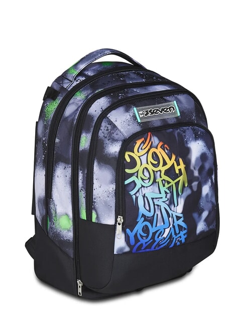 PAINT BOY JACK 3WD Trolley 2 Zaini sganciabili, 3 ruote Nero - Zaini con carrello