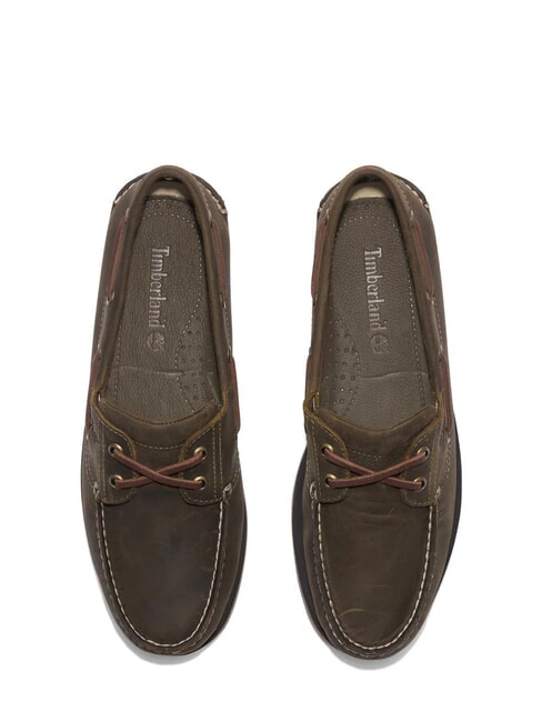 CLASSIC BOAT  Scarpe in pelle suede olive - Scarpe Uomo