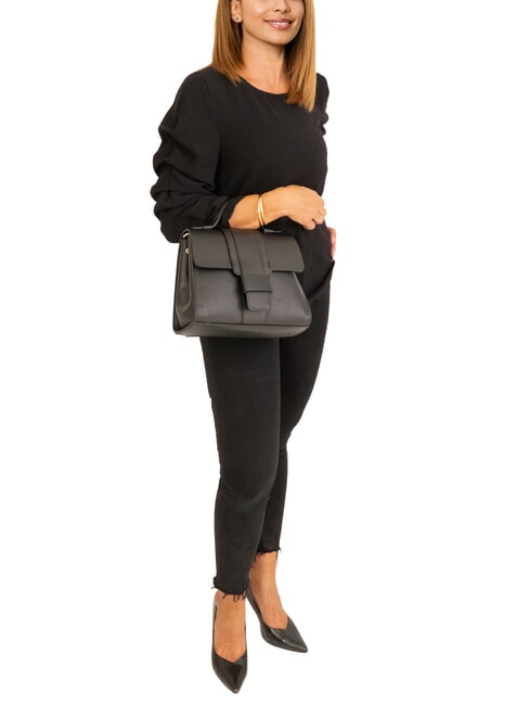 SABRINA Borsa a cartelletta pelle dollaro nero - Borse Donna