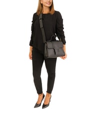 LESAC SABRINA Borsa a cartelletta pelle dollaro nero - Borse Donna - 6