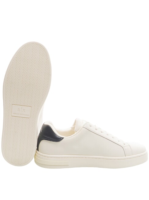 A|X COURTSIDE Sneakers in pelle off white+deep navy - Scarpe Uomo