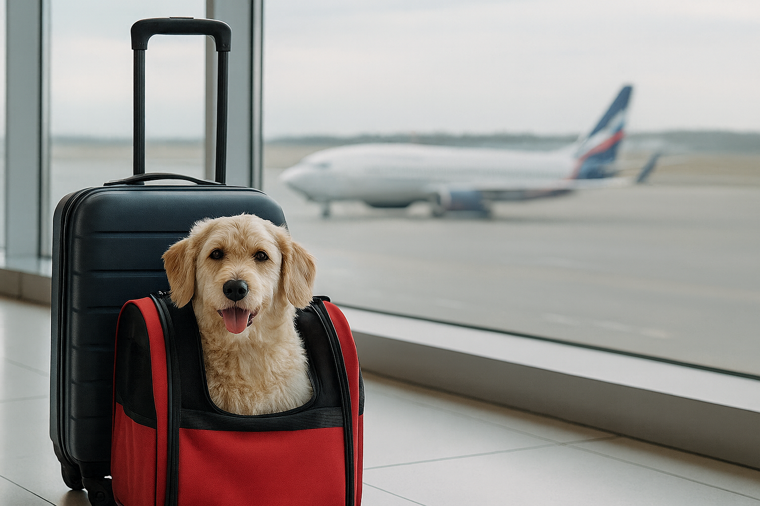 Trasporto cani in aereo