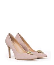 ANNA VIRGILI CATIA1988 Décolleté in pelle suede con applicazione gioiello - Scarpe Donna