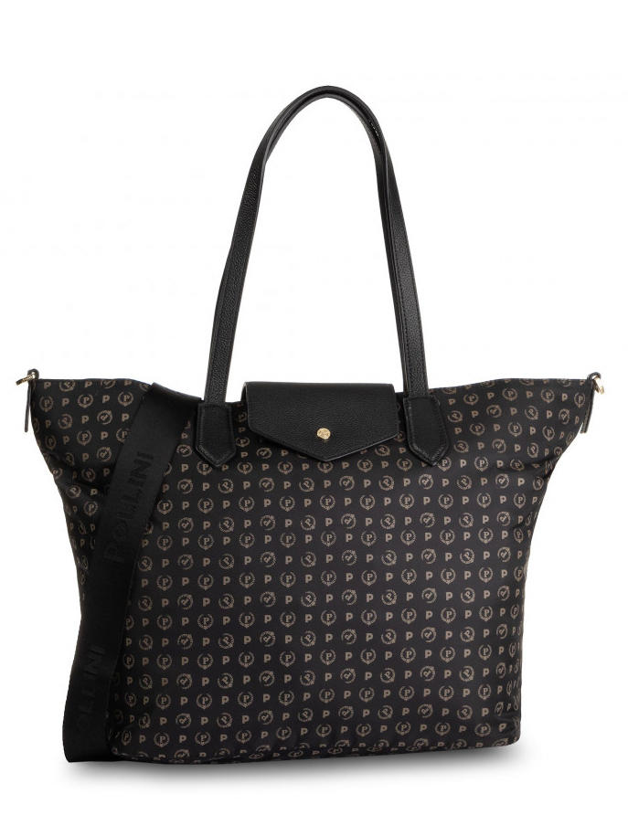 Pollini Heritage Soft Shopping Bag, Con Tracolla Nero - Acquista Su Le Sac!