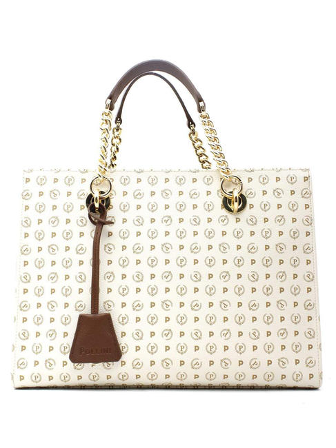 POLLINI Heritage Classic Borsa a mano, con  tracolla avorio/marrone - Borse Donna