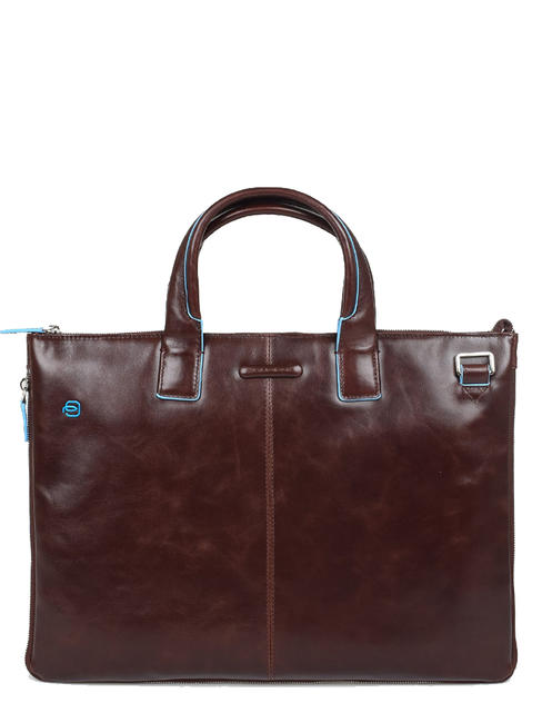 PIQUADRO BLUE SQUARE Cartella porta PC 15,6" espandibile MOGANO - Cartelle Lavoro