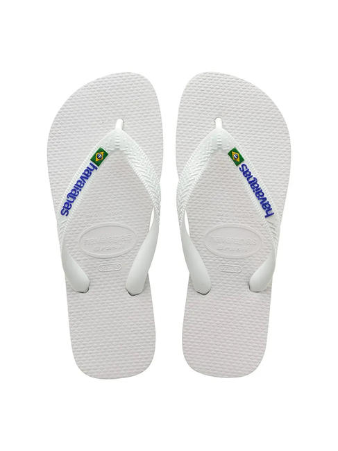 HAVAIANAS BRASIL LOGO Infradito  white - Scarpe Unisex