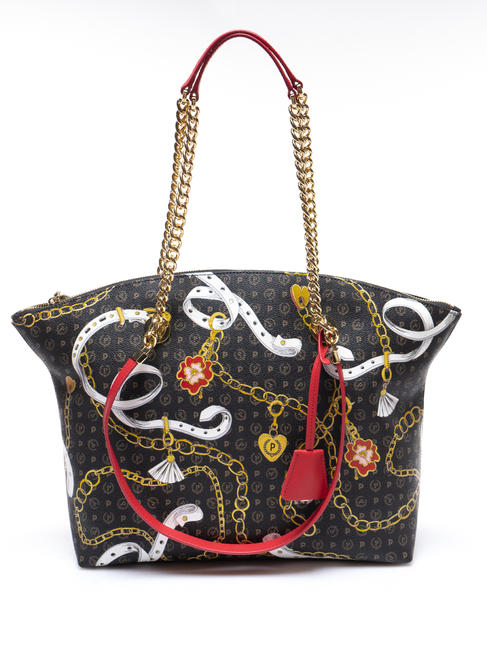 POLLINI HERITAGE PREPPY CLUB Shopper a spalla Nero - Borse Donna