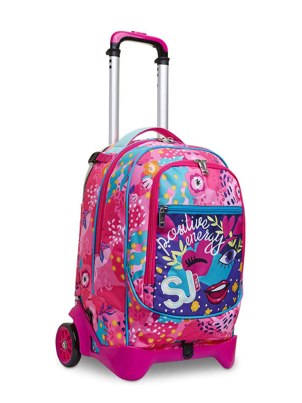 Sjgang Facce Da Sj Girl Zaino Con Carrello Sganciabile Rhodamine Red -  Acquista A Prezzi Outlet!