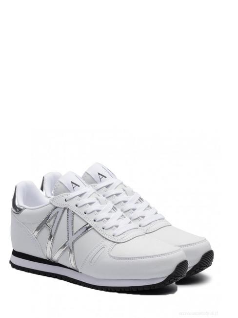 ARMANI EXCHANGE RIO Sneakers whi/silv - Scarpe Donna